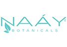 Logo de NAÁY Botanicals, que destaca un diseño moderno con un toque botánico.