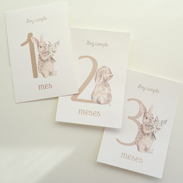 Tarjeta Cumplemes Conejos - Imagen 7