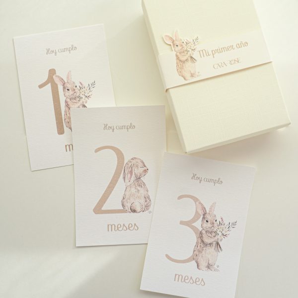 Tarjeta Cumplemes Conejos